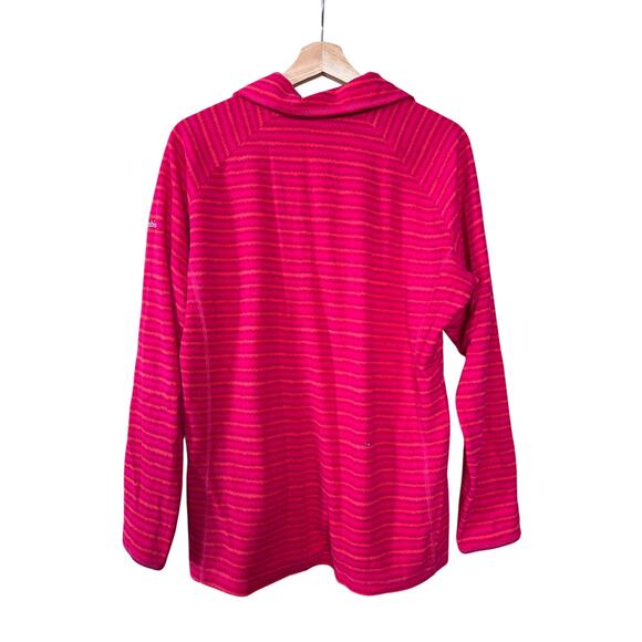 Columbia XL Women’s Long Sleeve Pink Quarter Zip Fleece Pullover - Picture 2 of 6